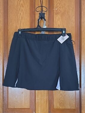 Sincerely Jules Black Skort with White Accents